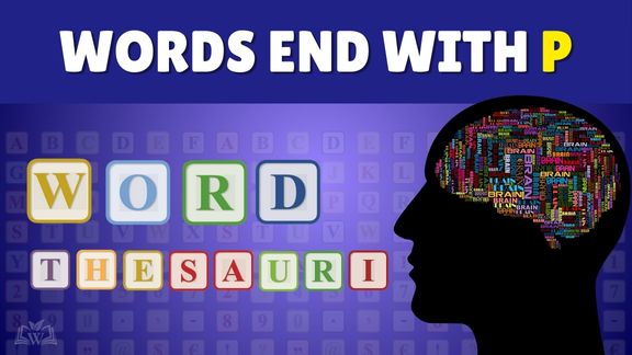 Words end with P