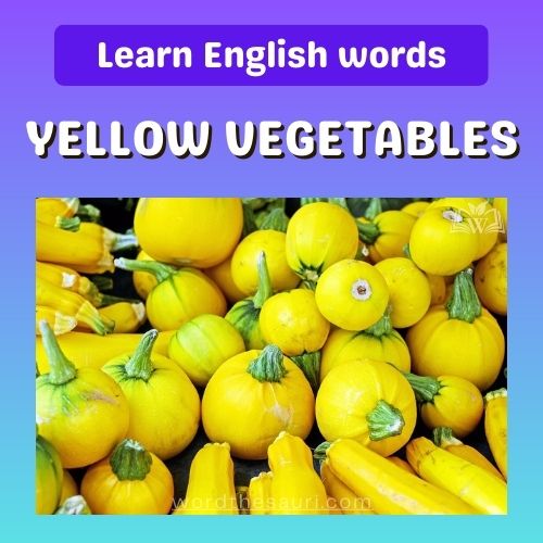 List of Yellow color vegetables